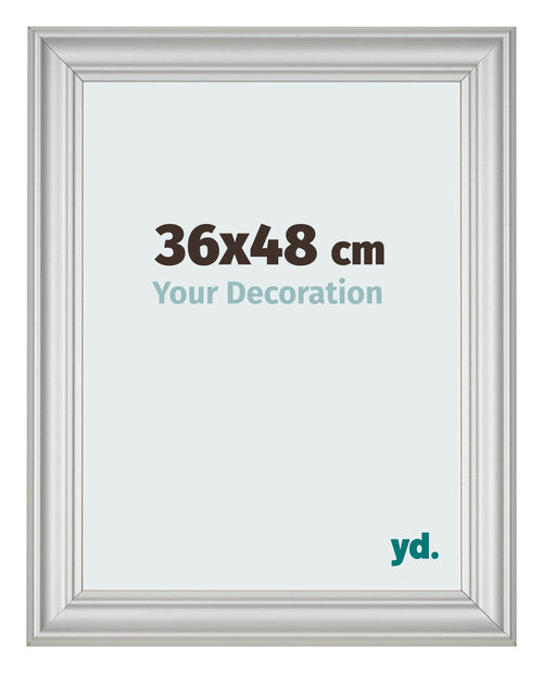 Cornice 36x48cm Argento Opaco MDF Lazio Davanti Dimensione | Yourdecoration.it