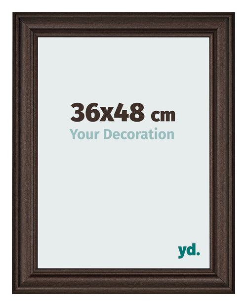 Cornice 36x48cm Quercia Scura MDF Lazio Davanti Dimensione | Yourdecoration.it