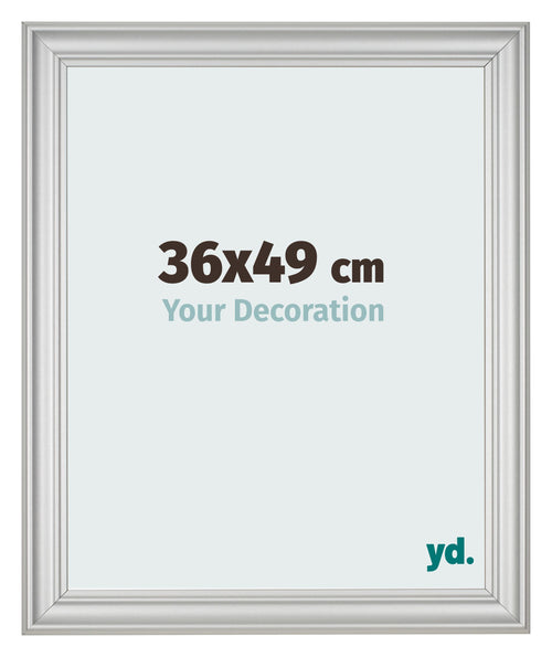Cornice 36x49cm Argento Opaco MDF Lazio Davanti Dimensione | Yourdecoration.it