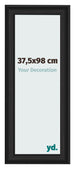 Cornice 37 5x98cm Grana Di Legno Nero MDF Lazio Davanti Dimensione | Yourdecoration.it