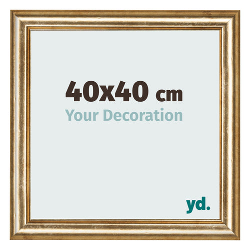 Cornice 40x40cm Oro Antico MDF Lazio Davanti Dimensione | Yourdecoration.it