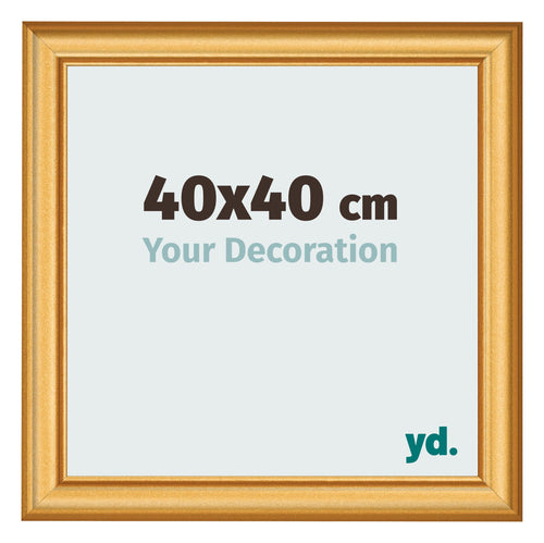 Cornice 40x40cm Oro Opaco MDF Lazio Davanti Dimensione | Yourdecoration.it