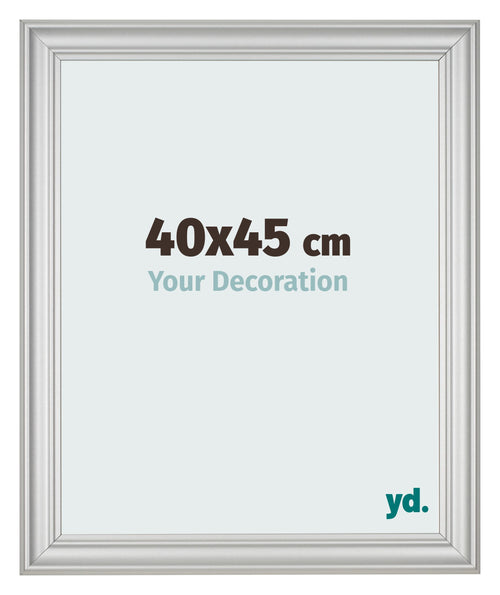 Cornice 40x45cm Argento Opaco MDF Lazio Davanti Dimensione | Yourdecoration.it