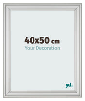 Cornice 40x50cm Argento Opaco MDF Lazio Davanti Dimensione | Yourdecoration.it