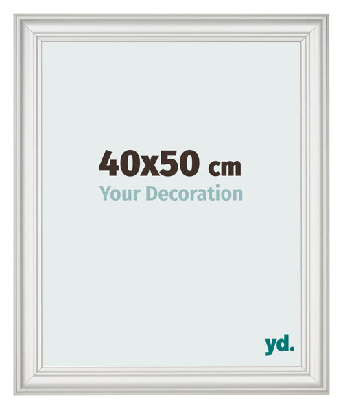 Cornice 40x50cm Bianco Spazzato MDF Lazio Davanti Dimensione | Yourdecoration.it