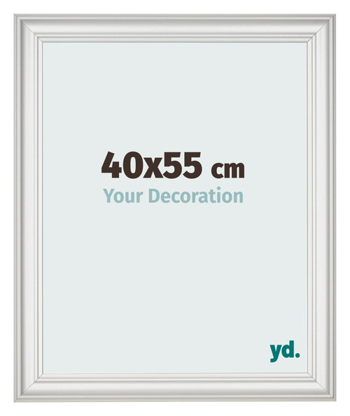 Cornice 40x55cm Bianco Spazzato MDF Lazio Davanti Dimensione | Yourdecoration.it