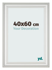 Cornice 40x60cm Bianco Spazzato MDF Lazio Davanti Dimensione | Yourdecoration.it