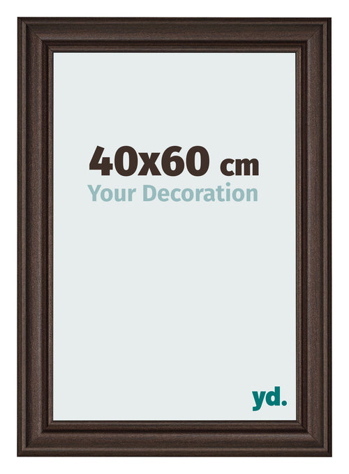 Cornice 40x60cm Quercia Scura MDF Lazio Davanti Dimensione | Yourdecoration.it