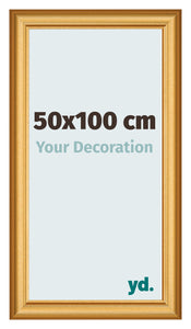 Cornice 50x100cm Oro Opaco MDF Lazio Davanti Dimensione | Yourdecoration.it