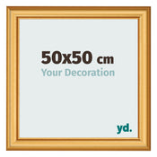 Cornice 50x50cm Oro Opaco MDF Lazio Davanti Dimensione | Yourdecoration.it