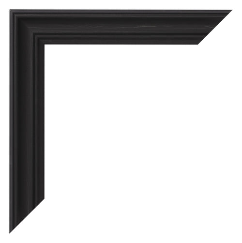 Cornice 50x60cm Grana Di Legno Nero MDF Lazio Dettaglio Angolo | Yourdecoration.it