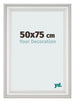 Cornice 50x75cm Bianco Spazzato MDF Lazio Davanti Dimensione | Yourdecoration.it