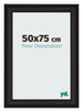 Cornice 50x75cm Grana Di Legno Nero MDF Lazio Davanti Dimensione | Yourdecoration.it
