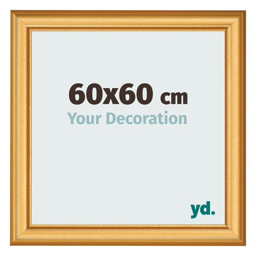 Cornice 60x60cm Oro Opaco MDF Lazio Davanti Dimensione | Yourdecoration.it
