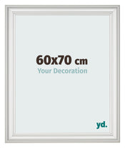 Cornice 60x70cm Bianco Spazzato MDF Lazio Davanti Dimensione | Yourdecoration.it
