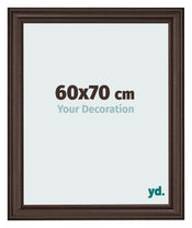 Cornice 60x70cm Quercia Scura MDF Lazio Davanti Dimensione | Yourdecoration.it