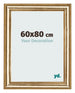 Cornice 60x80cm Oro Antico MDF Lazio Davanti Dimensione | Yourdecoration.it