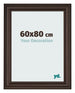 Cornice 60x80cm Quercia Scura MDF Lazio Davanti Dimensione | Yourdecoration.it
