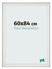 Cornice 60x84cm Bianco Spazzato MDF Lazio Davanti Dimensione | Yourdecoration.it