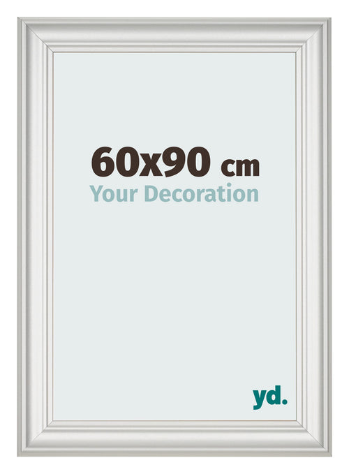 Cornice 60x90cm Bianco Spazzato MDF Lazio Davanti Dimensione | Yourdecoration.it