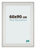 Cornice 60x90cm Bianco Spazzato MDF Lazio Davanti Dimensione | Yourdecoration.it