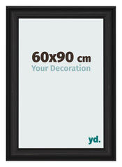 Cornice 60x90cm Grana Di Legno Nero MDF Lazio Davanti Dimensione | Yourdecoration.it
