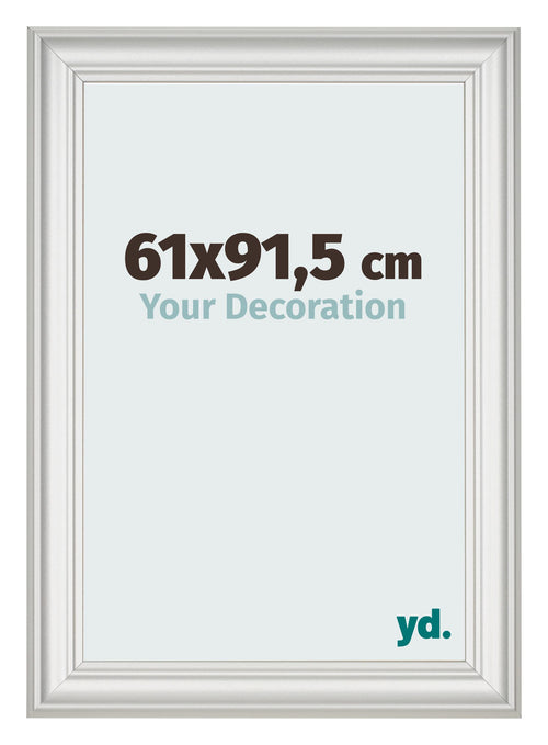 Cornice 61x91 5cm Bianco Spazzato MDF Lazio Davanti Dimensione | Yourdecoration.it