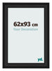 Cornice 62x93cm Grana Di Legno Nero MDF Lazio Davanti Dimensione | Yourdecoration.it