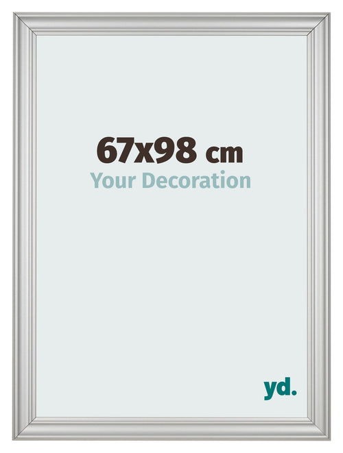 Cornice 67x98cm Argento Opaco MDF Lazio Davanti Dimensione | Yourdecoration.it