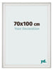 Cornice 70x100cm Bianco Spazzato MDF Lazio Davanti Dimensione | Yourdecoration.it