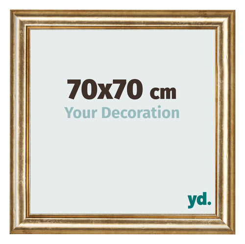 Cornice 70x70cm Oro Antico MDF Lazio Davanti Dimensione | Yourdecoration.it