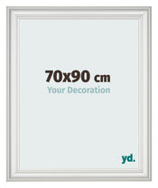 Cornice 70x90cm Bianco Spazzato MDF Lazio Davanti Dimensione | Yourdecoration.it