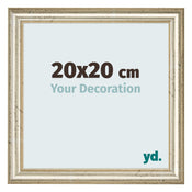 Cornice 20x20cm Lucentezza Metallica MDF Lazio Davanti Dimensione | Yourdecoration.it