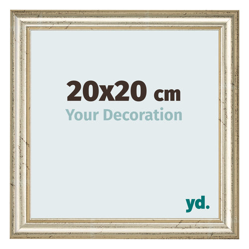 Cornice 20x20cm Lucentezza Metallica MDF Lazio Davanti Dimensione | Yourdecoration.it