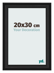 Cornice 20x30cm Grana Di Legno Nero MDF Lazio Davanti Dimensione | Yourdecoration.it