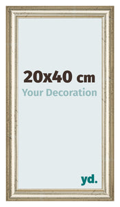 Cornice 20x40cm Lucentezza Metallica MDF Lazio Davanti Dimensione | Yourdecoration.it