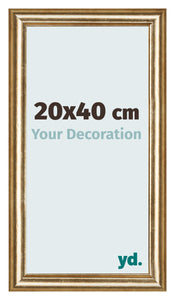 Cornice 20x40cm Oro Antico MDF Lazio Davanti Dimensione | Yourdecoration.it