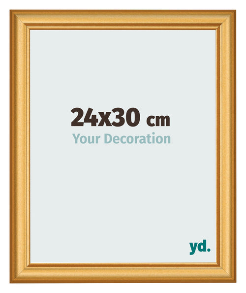 Cornice 24x30cm Oro Opaco MDF Lazio Davanti Dimensione | Yourdecoration.it