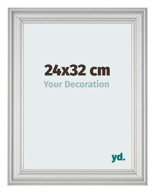 Cornice 24x32cm Argento Opaco MDF Lazio Davanti Dimensione | Yourdecoration.it