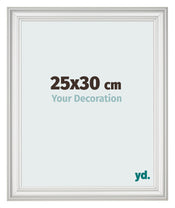 Cornice 25x30cm Bianco Spazzato MDF Lazio Davanti Dimensione | Yourdecoration.it