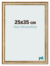 Cornice 25x35cm Oro Antico MDF Lazio Davanti Dimensione | Yourdecoration.it