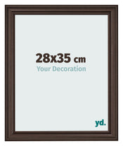 Cornice 28x35cm Quercia Scura MDF Lazio Davanti Dimensione | Yourdecoration.it