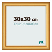 Cornice 30x30cm Oro Opaco MDF Lazio Davanti Dimensione | Yourdecoration.it
