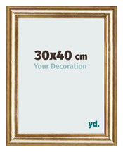 Cornice 30x40cm Oro Antico MDF Lazio Davanti Dimensione | Yourdecoration.it