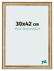 Cornice 30x42cm Oro Antico MDF Lazio Davanti Dimensione | Yourdecoration.it