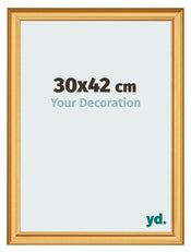 Cornice 30x42cm Oro Opaco MDF Lazio Davanti Dimensione | Yourdecoration.it
