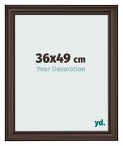 Cornice 36x49cm Quercia Scura MDF Lazio Davanti Dimensione | Yourdecoration.it