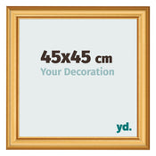 Cornice 45x45cm Oro Opaco MDF Lazio Davanti Dimensione | Yourdecoration.it