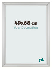 Cornice 49x68cm Argento Opaco MDF Lazio Davanti Dimensione | Yourdecoration.it