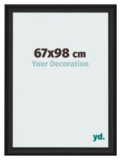 Cornice 67x98cm Grana Di Legno Nero MDF Lazio Davanti Dimensione | Yourdecoration.it